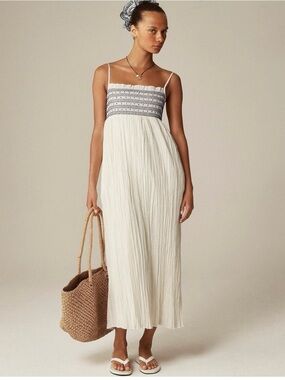 j crew tiered maxi dress in lobster print J.Crew Women's Petite Reverie dress in lobster & seashell print (Size Large)